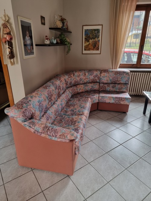 Divano in stoffa 5 posti componibile e sfoderabile