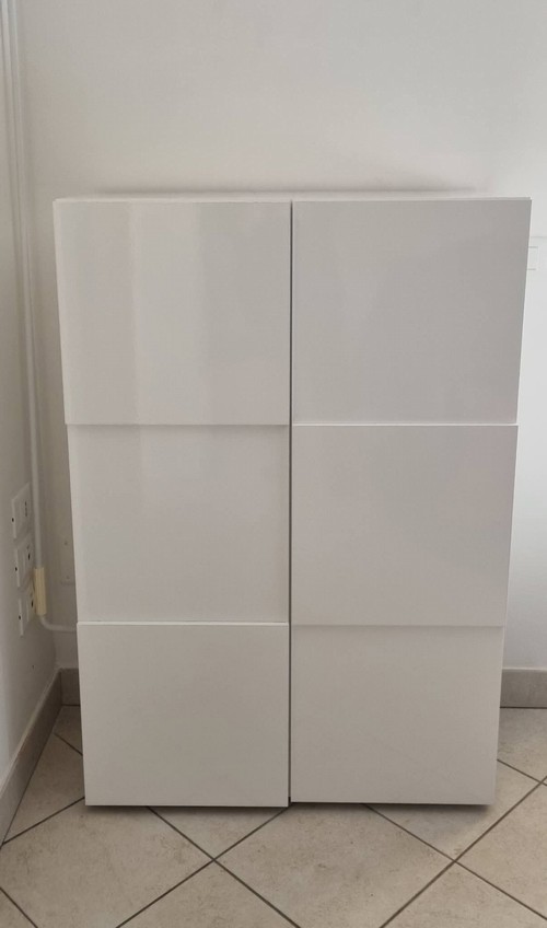 Soggiorno bianco lucido, come nuovo