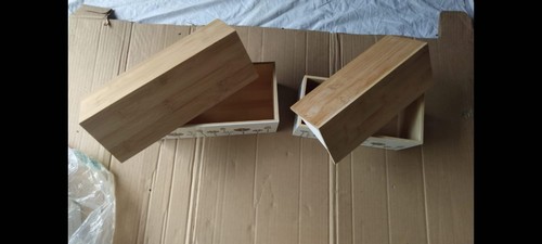 due scatole di legno Mulino Bianco