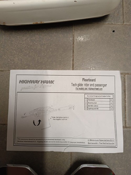 Pedane Passeggero Highway Hawk