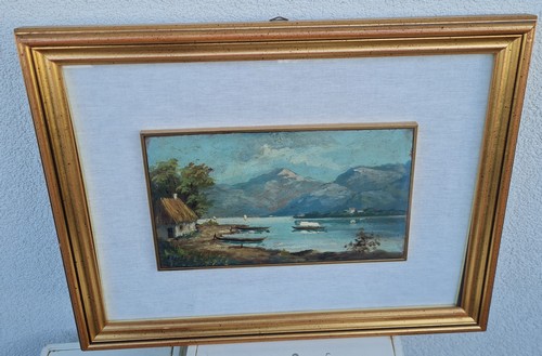 Quadro   olio su  tavola   firmato G Singaulf   . 