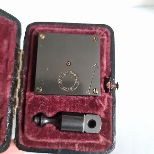 Antico squadro agrimensorio  a prismi tascabile  i