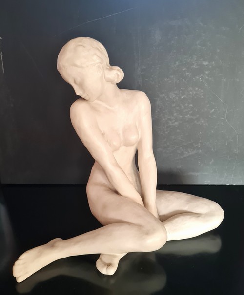 Figurina  d'epoca Rosenthal  Fritz Klimsch  ragazz