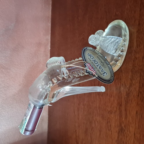 Bottiglia  vintage  in vetro da collezione a forma