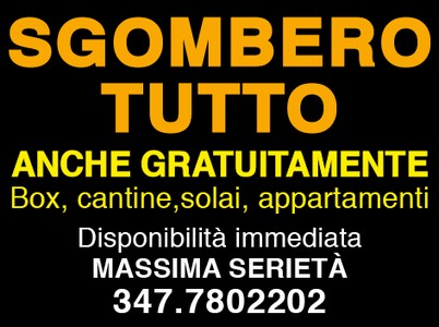 SGOMBERO TUTTO